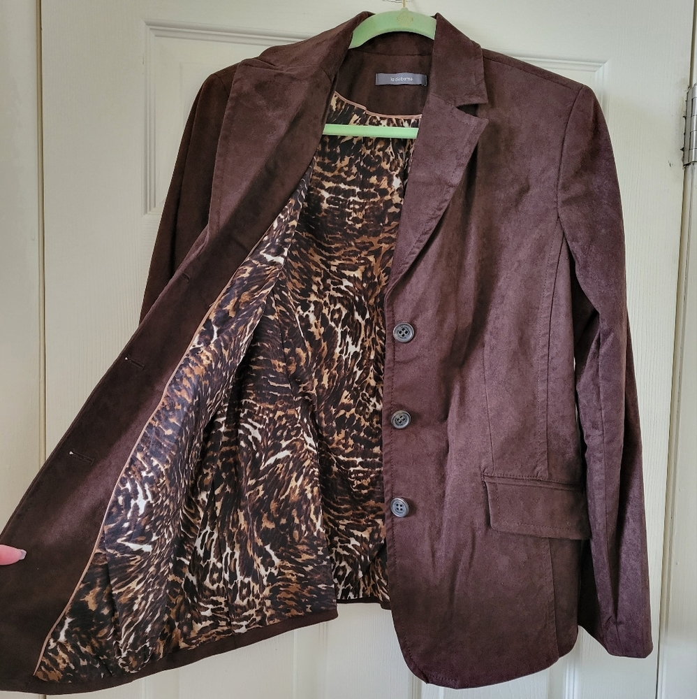 Vintage Liz Claiborne Size 14 Button Down Suede Blazer